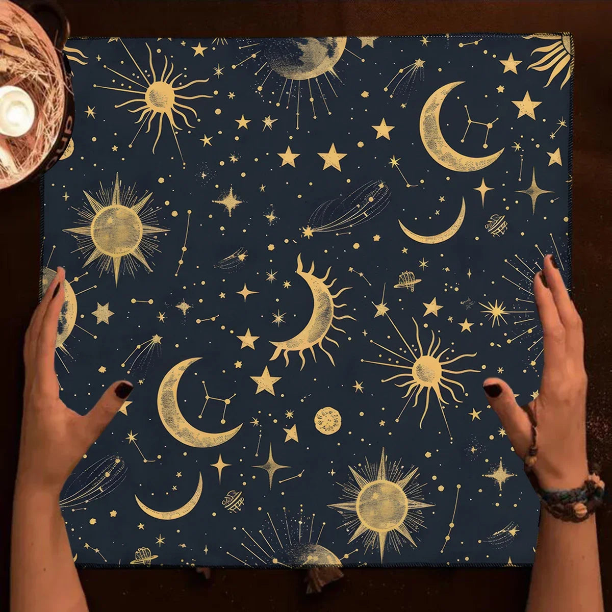 🌌Galaxy Sky Tarot Tablecloth | Altar Cloth with Cosmic Starry Night Design – Astrology Divination Cloth & Tarot Mat for Mystical Home Decor HDS-2508271063