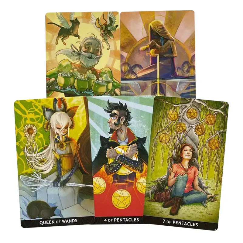 🎭 Vox Arcana Tarot Deck – 78 Cards | Multi-Artist Collective | Guidebook Included | Divination & Party Board Game