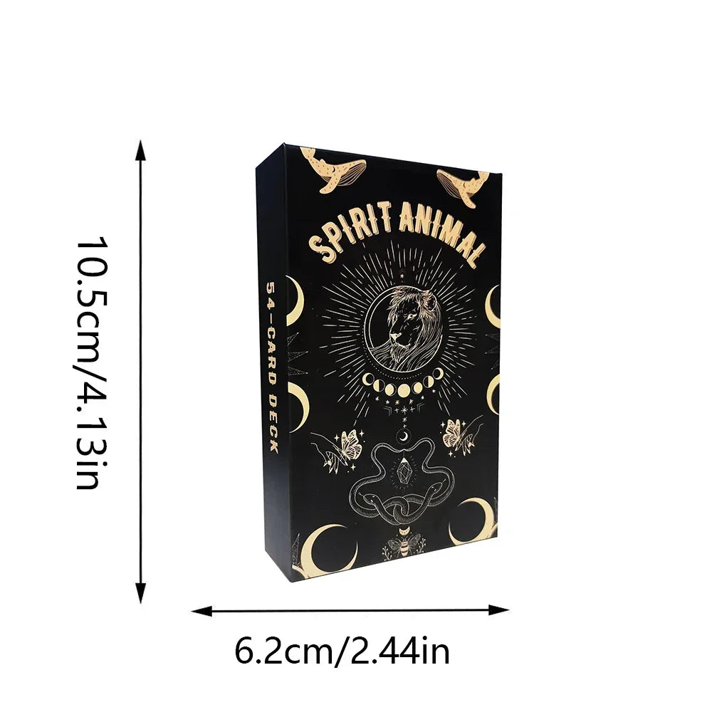 🐾 Spirit Animal Oracle Cards – 54 Cards | Beginner-Friendly | Meanings Printed on Cards | Oracle Deck for Divination and Meditation | Perfect Gift Set