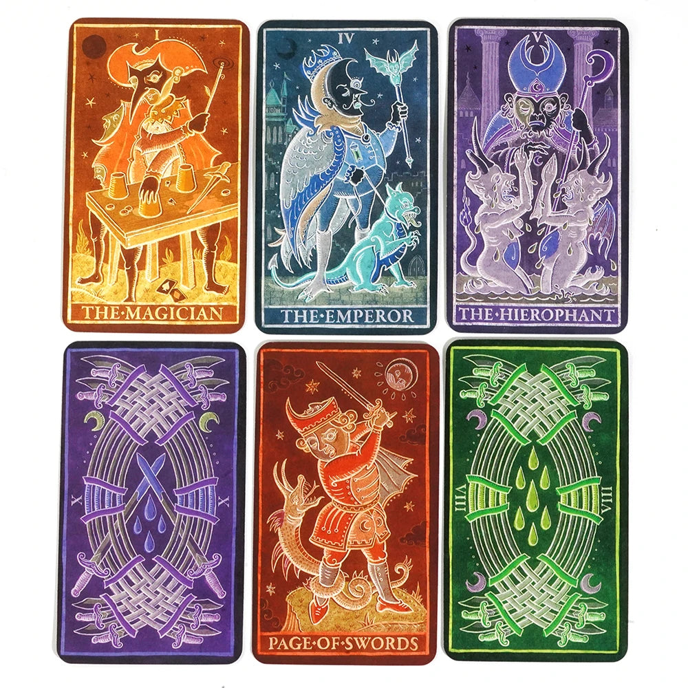 Trionfi Della Luna Full Spectrum Paradoxical Edition – Marseilles Style 78-Card Tarot Deck
