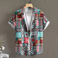 🏝️ The Harajuku-Hibiscus Y2K Masterpiece: Premium Men's Luxury Hawaiian Shirt – Retro Floral Graphic Print, Breathable Short-Sleeve Casual Top, and Signature Harajuku Oversized Silhouette CS2024AT3139