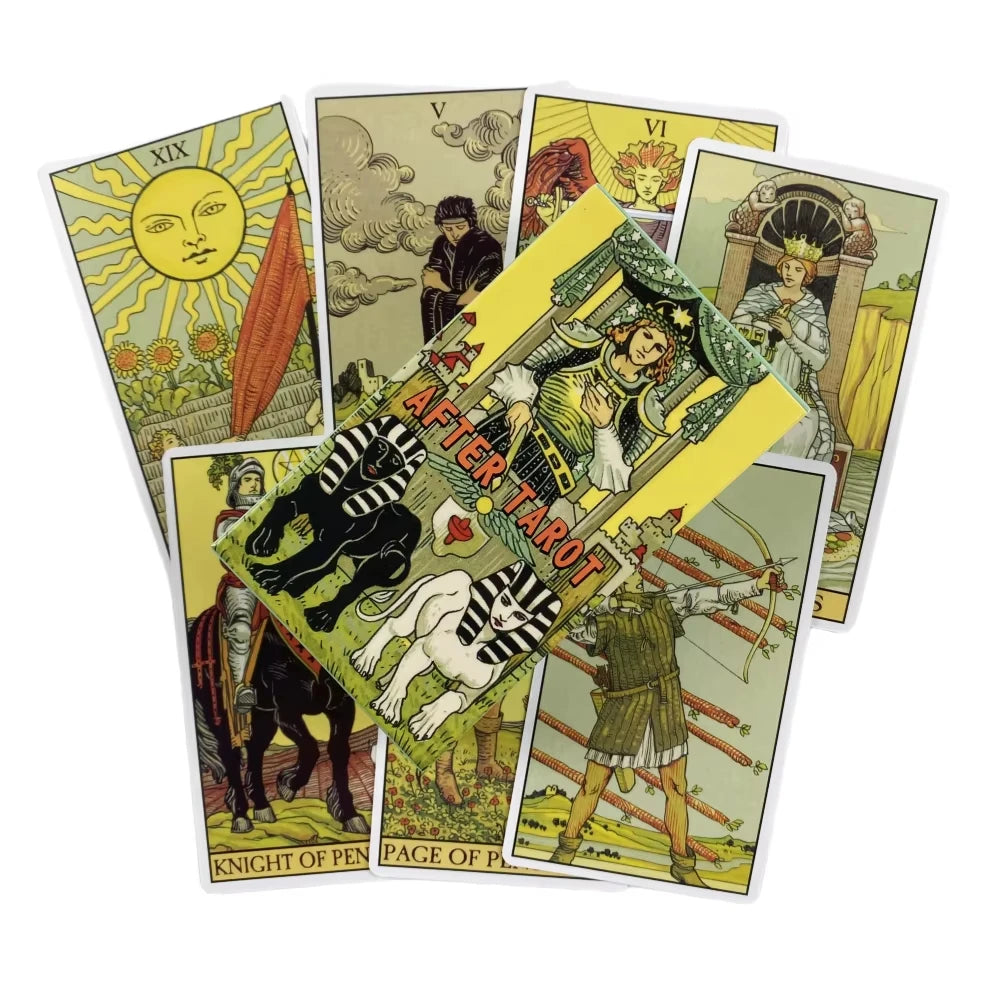 🎴 Rider Waite Tarot Cards English Version | Oracle Board Game for Family & Party Fun | 78-Card Deck