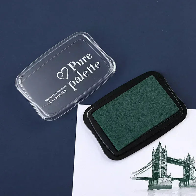 🔤 Wooden Alphabet Letter Stamps Set – Vintage Uppercase & Lowercase Rubber Stamps with DIY Self Ink Pad | Perfect for Diary, Album, Handmade Art & Craft
