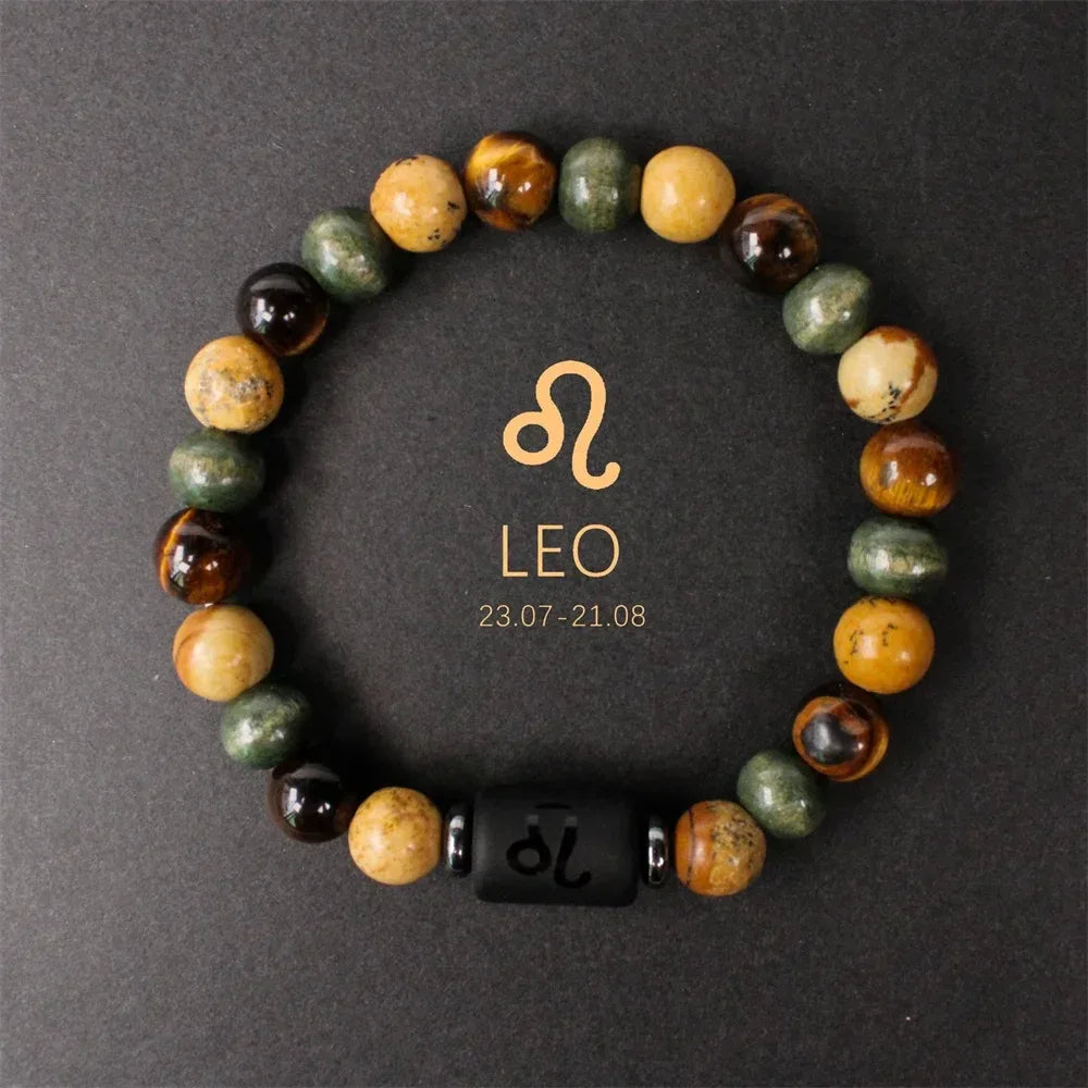 ✨ Boho Natural Stone Tiger’s Eye Bracelet – Unisex Jewelry for Women & Men – Unique Birthday & Christmas Gift for Boyfriend Vermeil