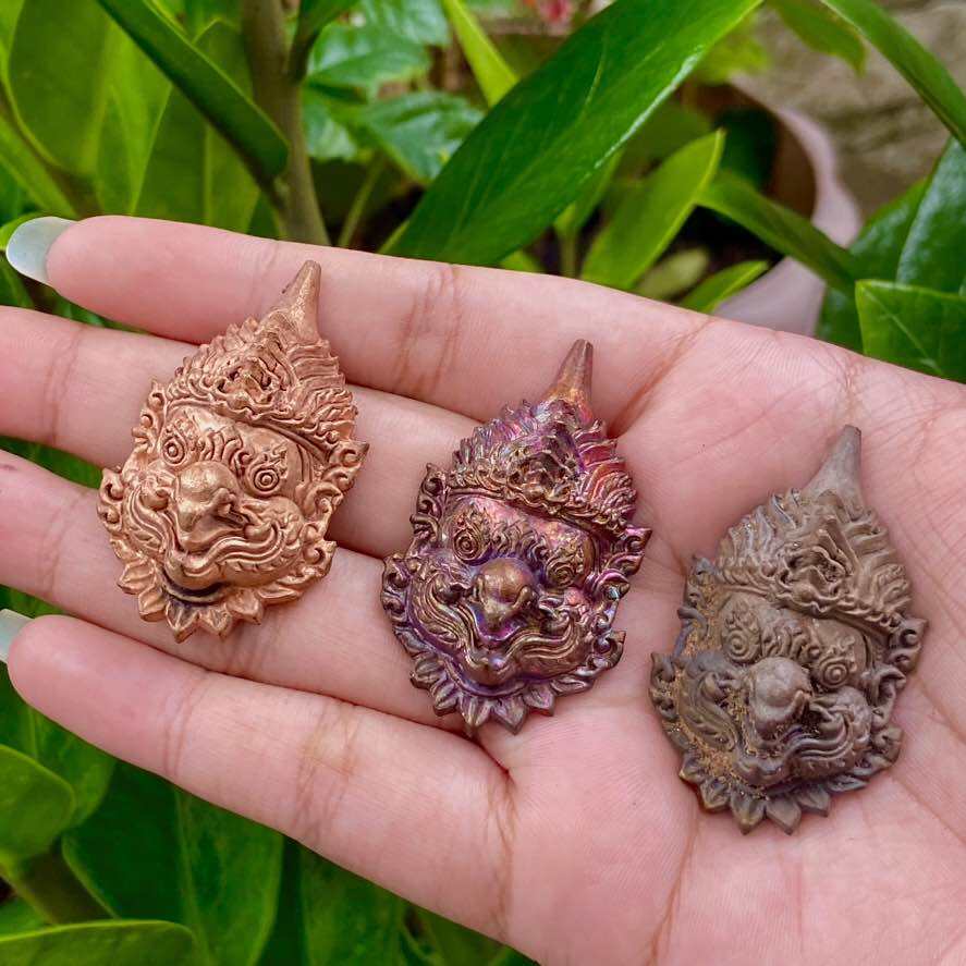 Multilayered Garuda Head Amulet - Spiritual Protection & Wealth Attraction by Kruba Ariyachart