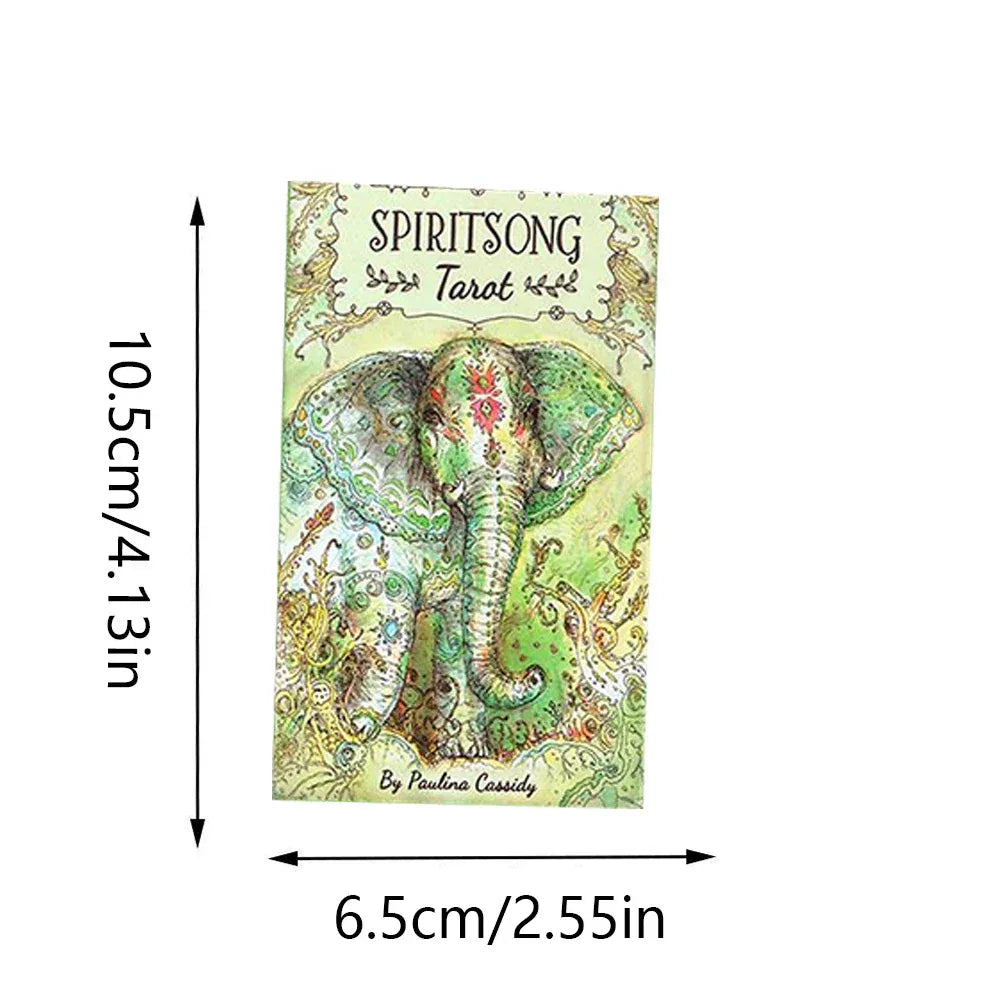 Spiritsong Tarot – 78-Card Deck with 108-Page Guidebook for Mystical Guidance, Divination & Family Party Board Games
