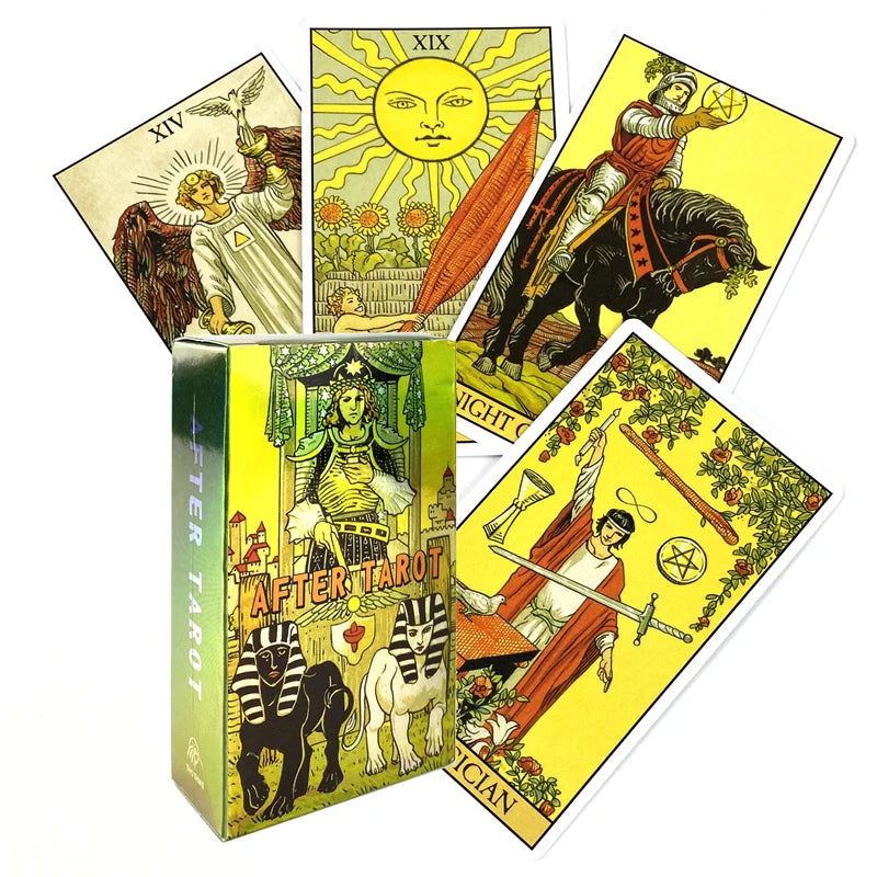 🎴 Rider Waite Tarot Cards English Version | Oracle Board Game for Family & Party Fun | 78-Card Deck