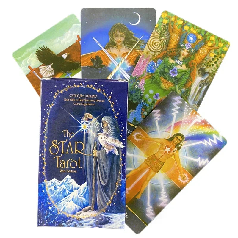✨ The Star Tarot Deck – Unique Star-Shaped Fortune-Telling Cards with Durable Print and Comprehensive PDF Guidebook