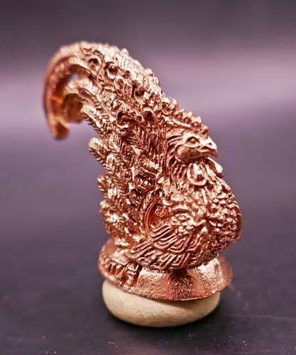 Authentic Lucky Rooster Amulet by Luang Pho Ruay – Wat Tako, Ayutthaya, 2016 – Prosperity, Trade Success, Profit Protection Charm Default Title