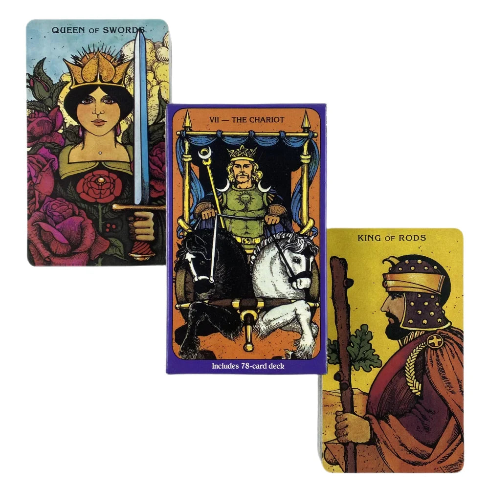 Morgan Greer Tarot Deck – 78 Cards | English Edition | Vibrant Rider-Waite Inspired Tarot for Precognition & Divination Entertainment