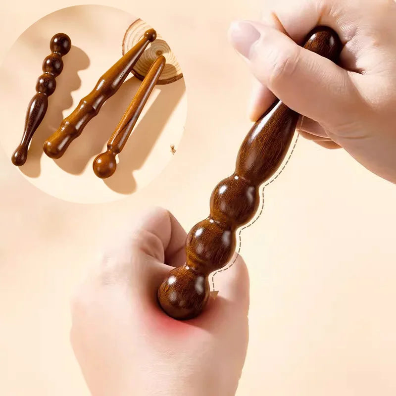 Wooden Acupoint Stick – Foot, Head, and Body Meridian Massage Tool for Acupoint Stimulation and Muscle Relaxation﻿