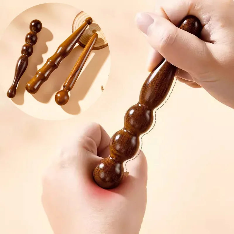 Wooden Acupoint Stick – Foot, Head, and Body Meridian Massage Tool for Acupoint Stimulation and Muscle Relaxation﻿
