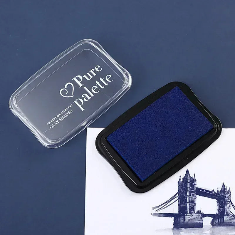 🔤 Wooden Alphabet Letter Stamps Set – Vintage Uppercase & Lowercase Rubber Stamps with DIY Self Ink Pad | Perfect for Diary, Album, Handmade Art & Craft