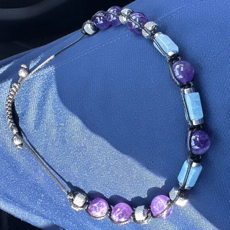 ✨ Raw African Turquoise & Lava Bead Bracelet – Natural Healing Jewelry for Men & Women – Grounding & Spiritual Wellness