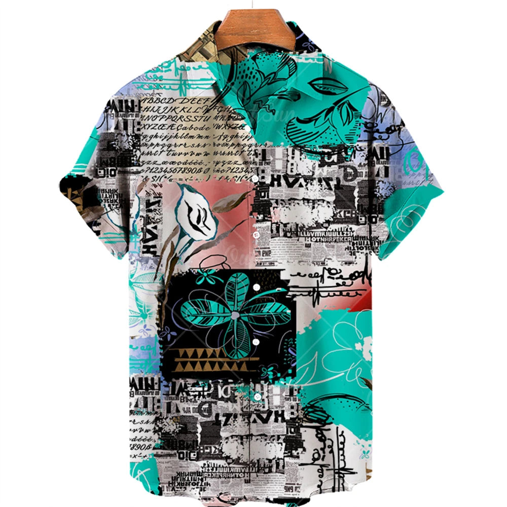 🏝️ The Dasan Majestic Edition: Ultra-Luxury Men’s High-End Hawaiian Shirt – High-Definition Floral & Ethnic Graphic Print, Premium Cooling Performance Fabric, and Sophisticated Resort-Luxe Button-Down