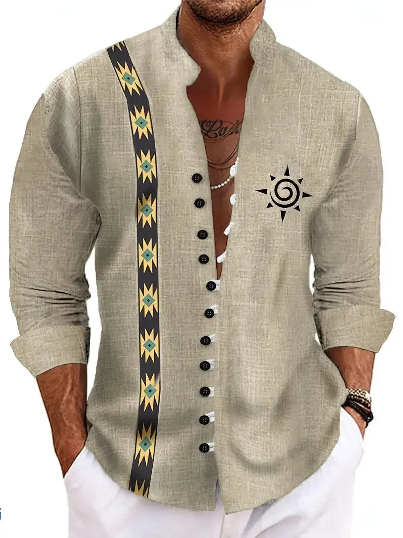 🎭 The Dual-Contrast 3D Edition: Premium Men’s Half-Color Floral Shirt – High-Definition 3D Split Graphic Print, Sophisticated Long-Sleeve Button-Down, and Modern-Fit Avant-Garde Evening Wear UQ596
