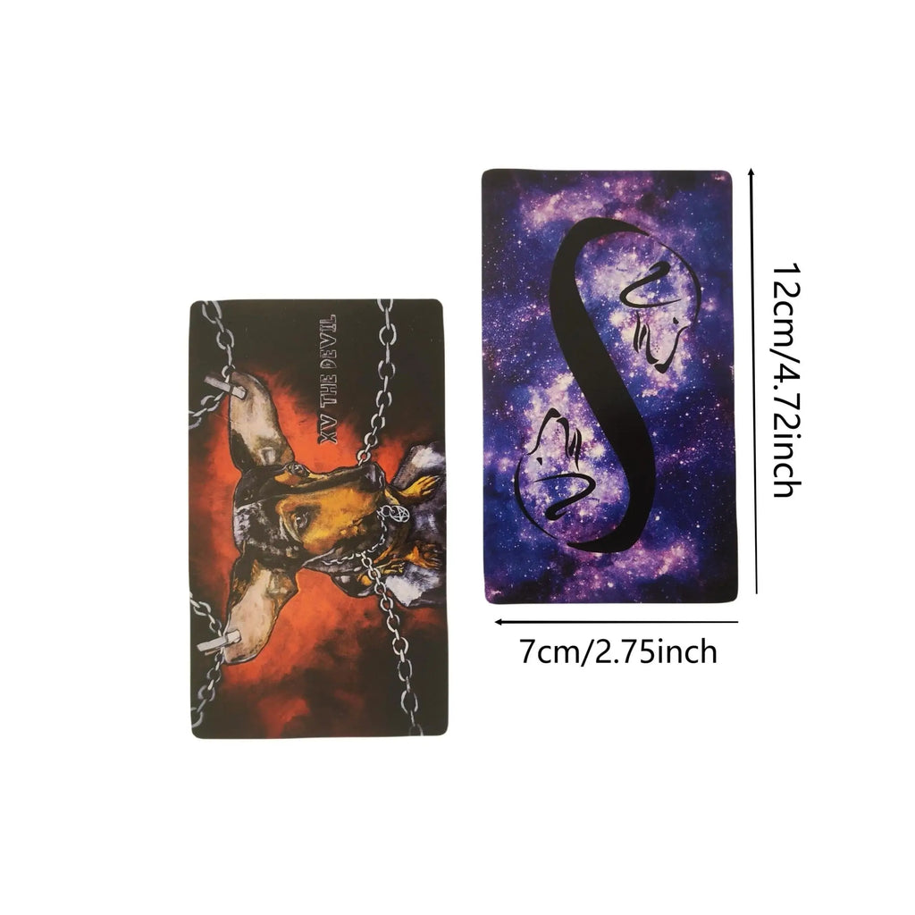 🐾 Low Rider Dachshund Tarot Deck | 78-Card Dachshund-Themed Beginner Tarot with Guidebook, 12x7cm