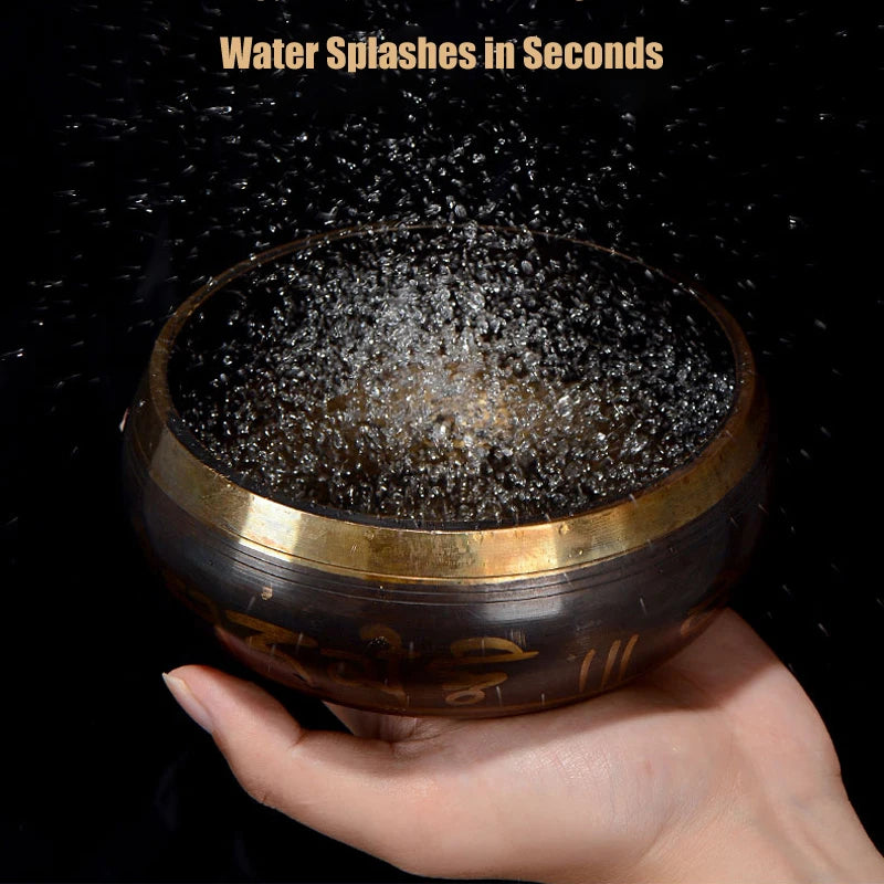 🔔 Tibetan Singing Bowl Set Sound Bowls Meditation Nepal Music Bowl Buddhism for Meditation Yoga Stress Relief Tibet Copper Bowl