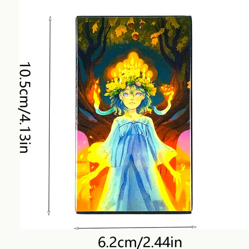 78-Card Tarot Card Deck - Unique Divination Game Blending Fact & Fiction for Insightful Readings