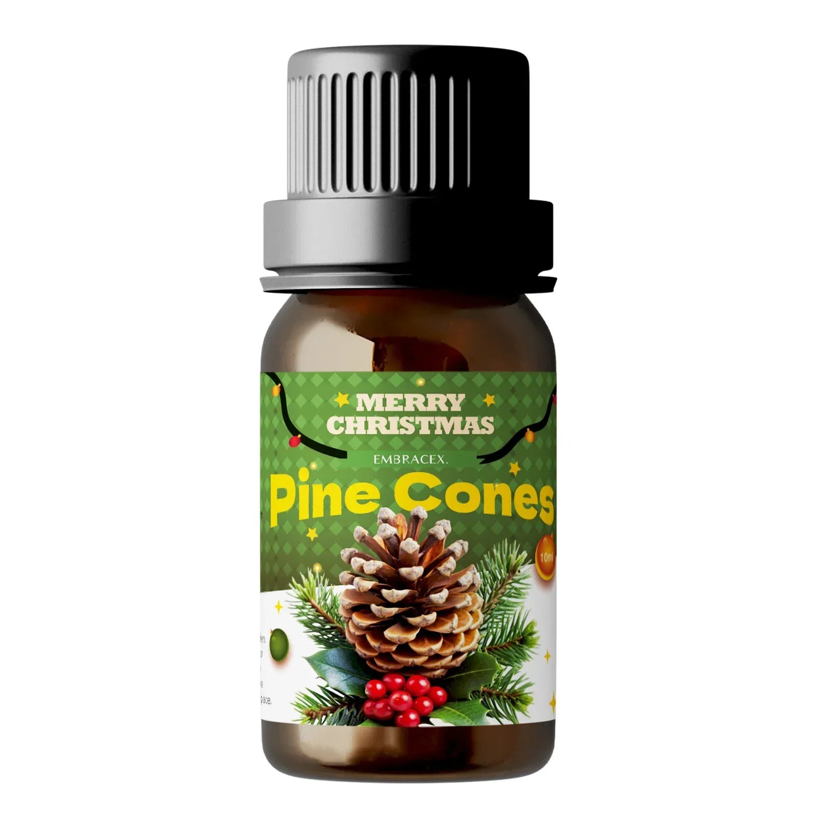 🎄 6PC/1PC Christmas Perfume Essential Oil Gift Set – Festive Aromatherapy Collection for Diffuser, Candle Making, and Home Freshening Gift Pine Cones