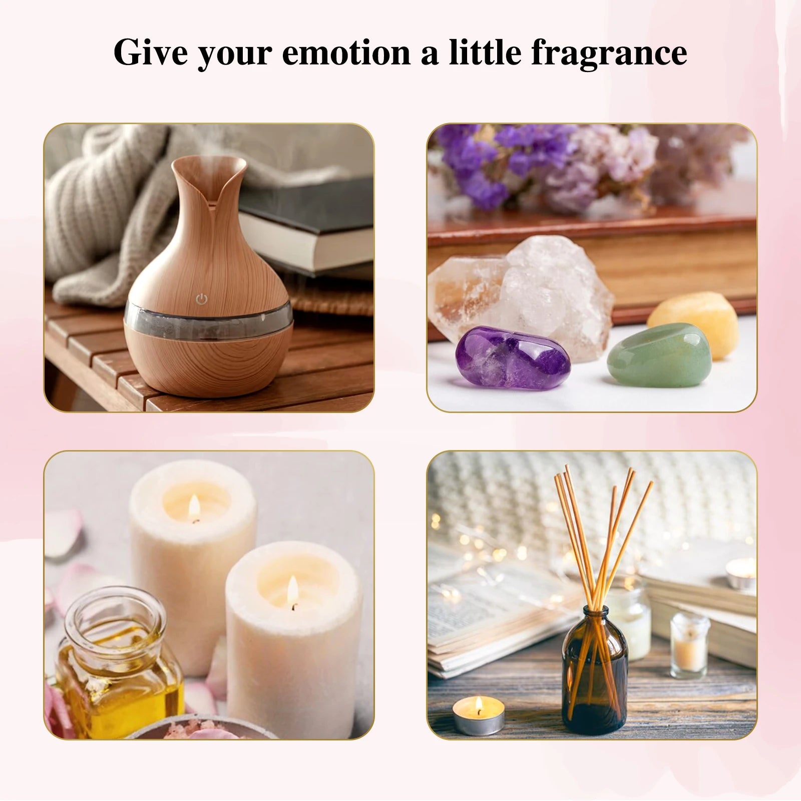 🌿 EUQEE 6-Piece Essential Oil Aromatherapy Gift Box – Pure & Natural Fragrances for Diffusers, Humidifiers, and Home Wellness﻿
