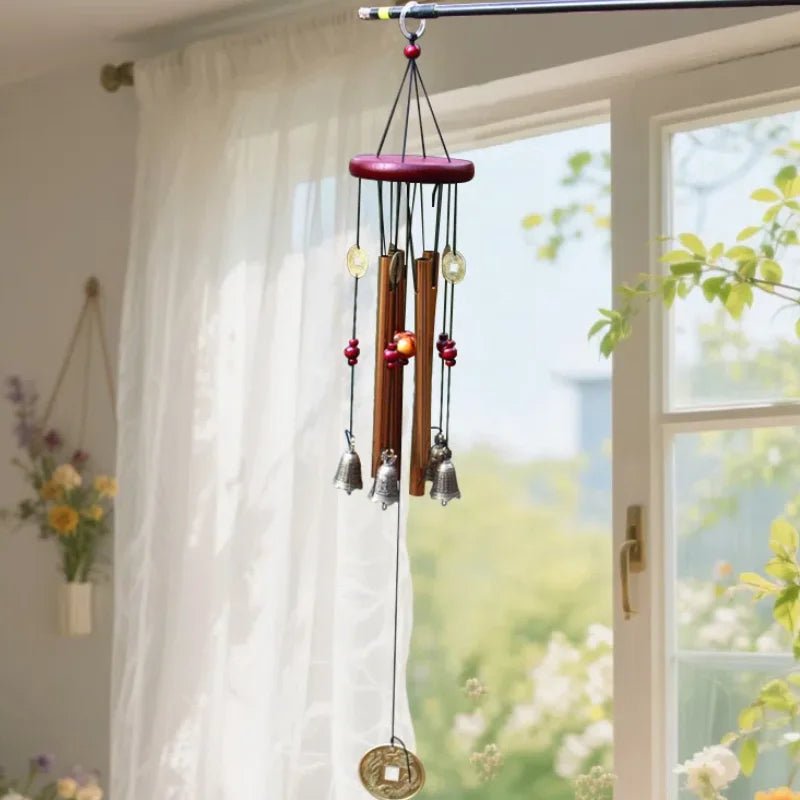 Large Metal Tube Wind Chime – Deep Tone Church Bell Outdoor Garden Decor for Good Luck and Serenity