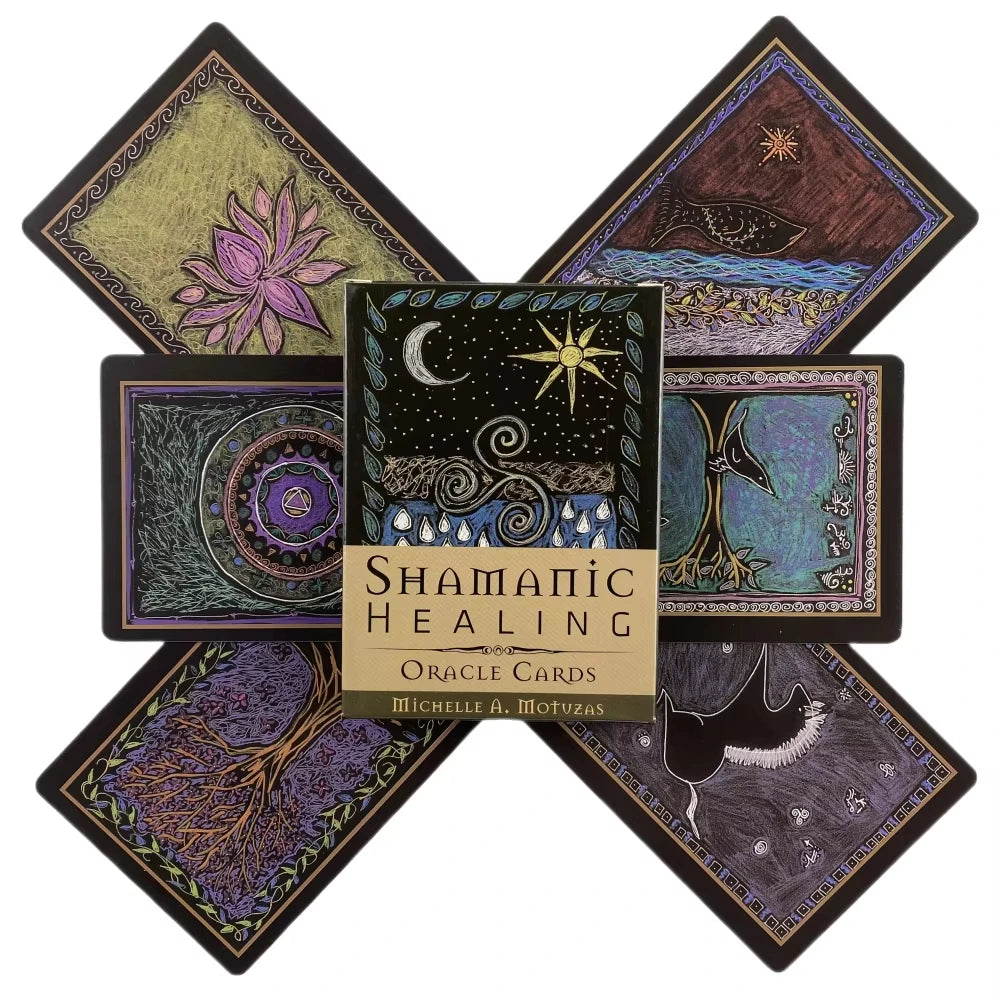 Shamanic Healing Oracle Cards – 44-Card Deck with 120-Page Guidebook for Spiritual Guidance, Divination & Personal Healing