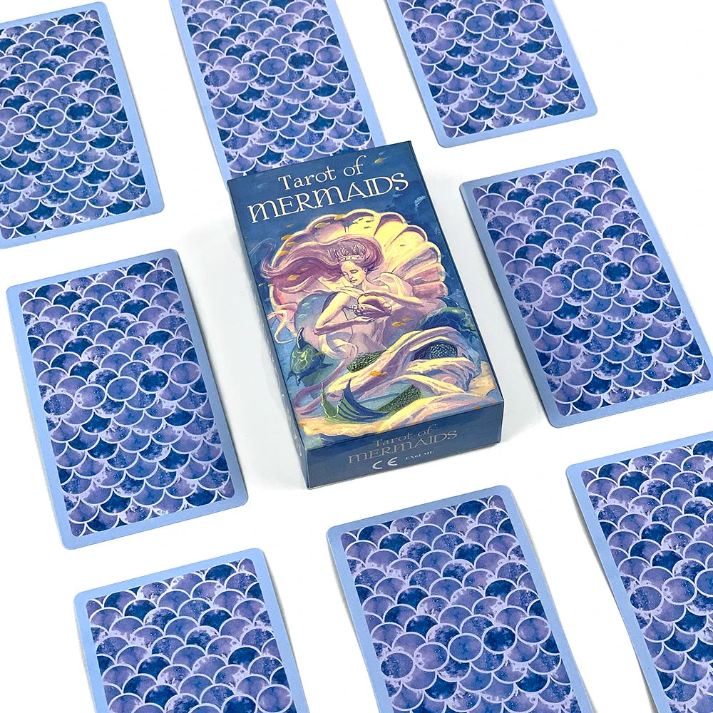 🧜‍♀️ Tarot of Mermaids Deck – 78 Cards | Classic Rider-Waite Design | Family & Party Tarot Game | Beginner Friendly | Divination & Meditation Deck