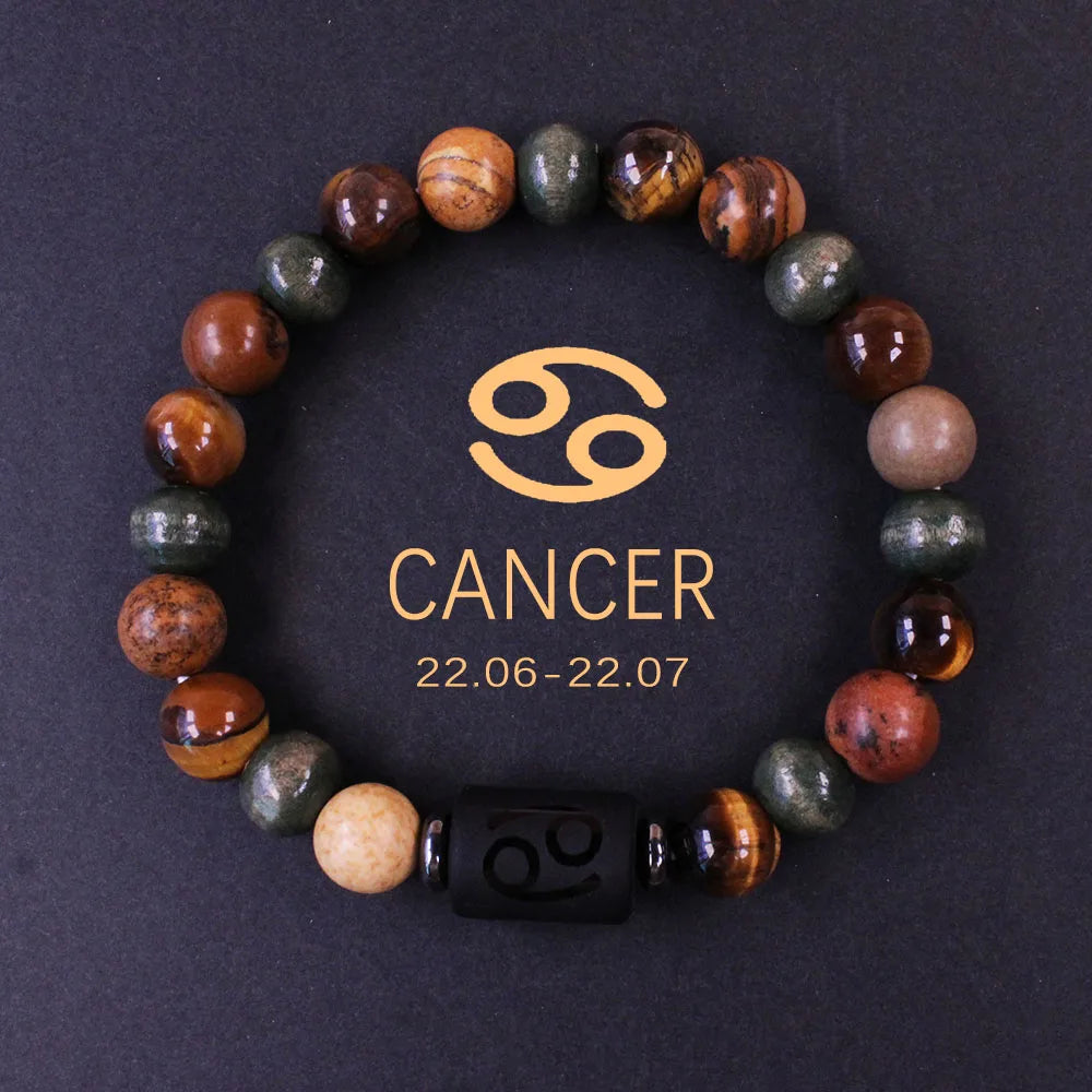 ✨ Boho Natural Stone Tiger’s Eye Bracelet – Unisex Jewelry for Women & Men – Unique Birthday & Christmas Gift for Boyfriend