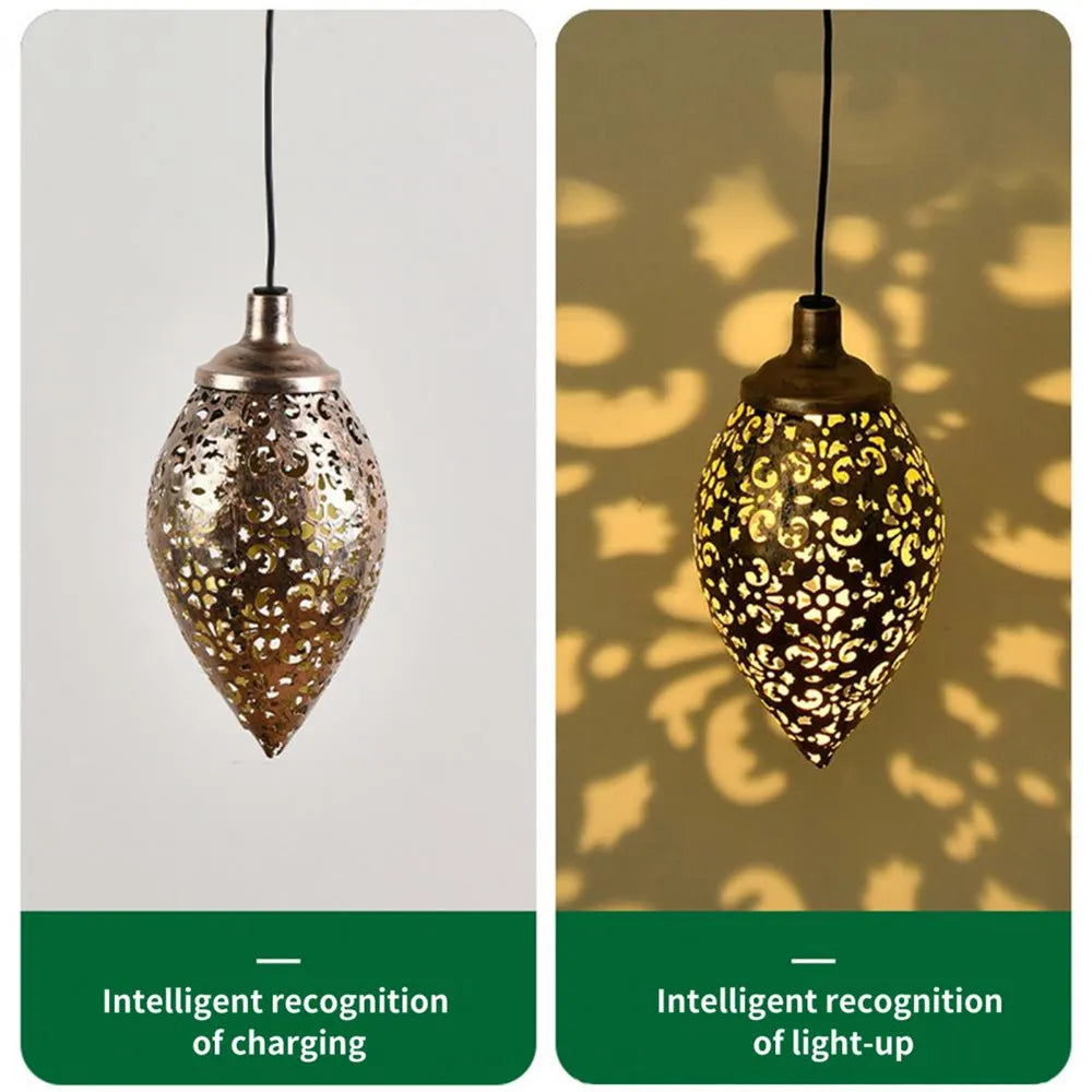 Water Drop Solar Projection Light – Waterproof Hollow Design for Garden, Patio, Fence, Street, Stair & Balcony Outdoor Decor