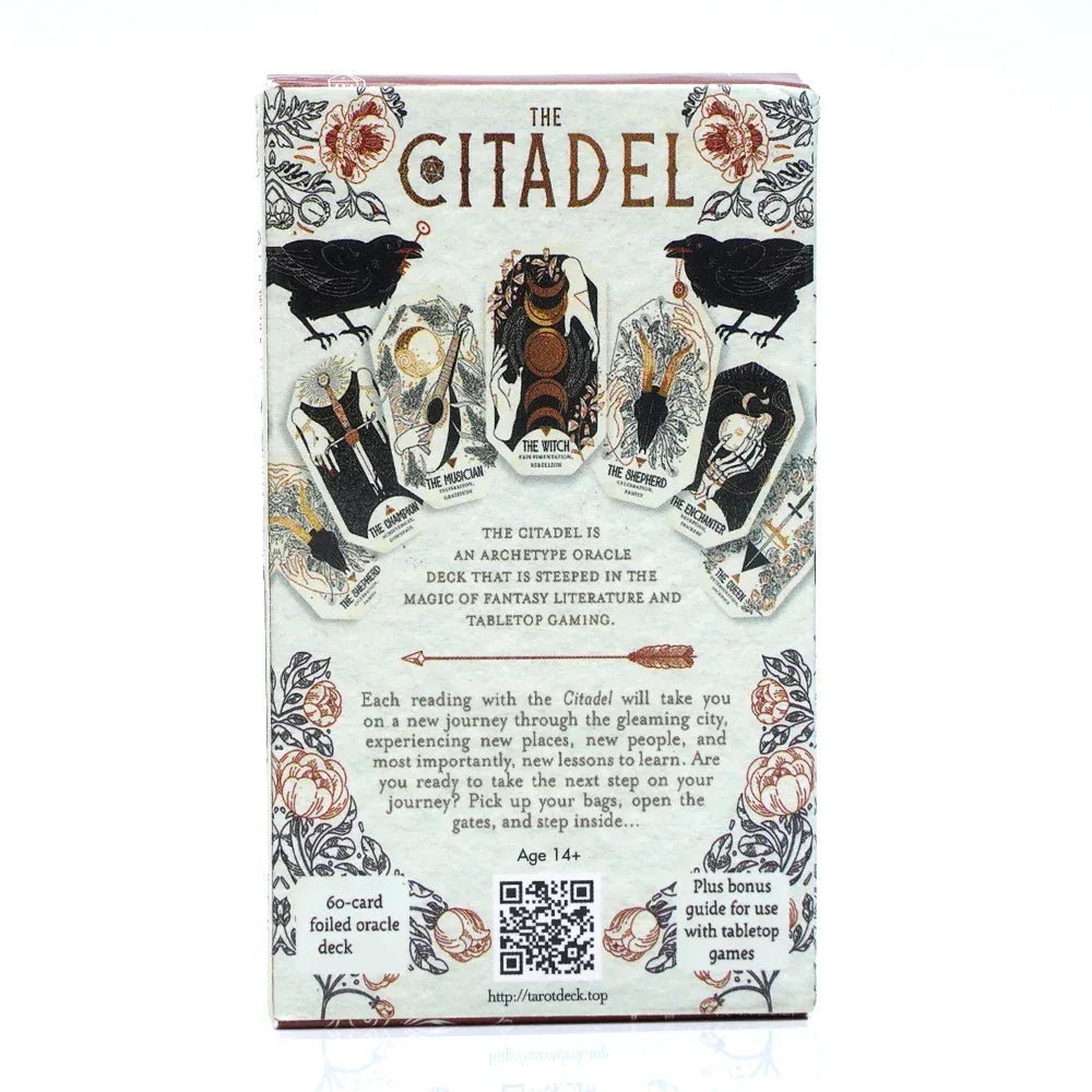 🏰 The Citadel Oracle Tarot Deck – 60 Cards | Fantasy-Themed Oracle & Tarot Hybrid | Board Game Edition for Family & Parties