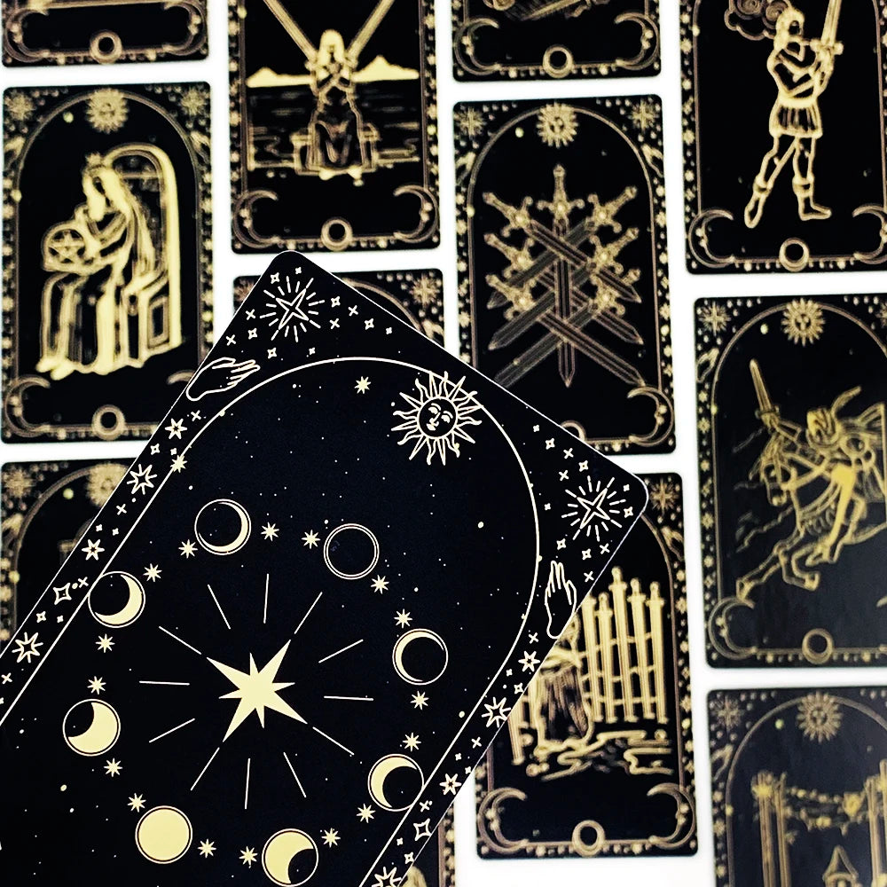 New Tarot Cards Deck - 78pcs Beginner's English Edition, Pocket Size for Divination & Board Games
