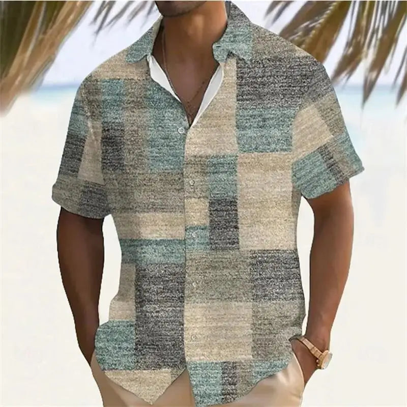 ✨ The Retro White-Dot Masterpiece: Premium Men's Casual Short-Sleeve Shirt – High-Definition Polka Dot Digital Print, Ultra-Breathable Lightweight Fabric, and Sophisticated Vintage Holiday Silhouette CSFQQQD110