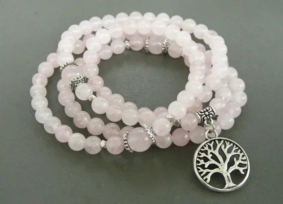 ✨ Turquoise & Onyx Mala Yoga Wrap Bracelet – 108 Prayer Beads Meditation Necklace for Spiritual Focus and Calm A24