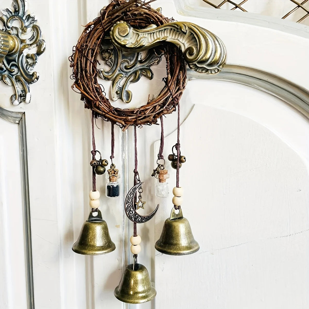 🔔 Vintage Bell Pendant – Home Décor Charm & Door Knob Ornament | Hobbyist Craft & Gift | Free Shipping ld-2gpz-0687-2