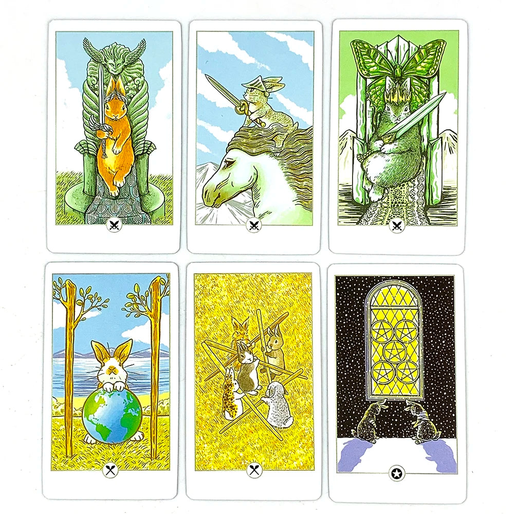 ✨ High-Quality Tarot Deck with Tin Box Packaging and Gilded Edges – English Visions Divination Edition for Board Games & Gift Giving