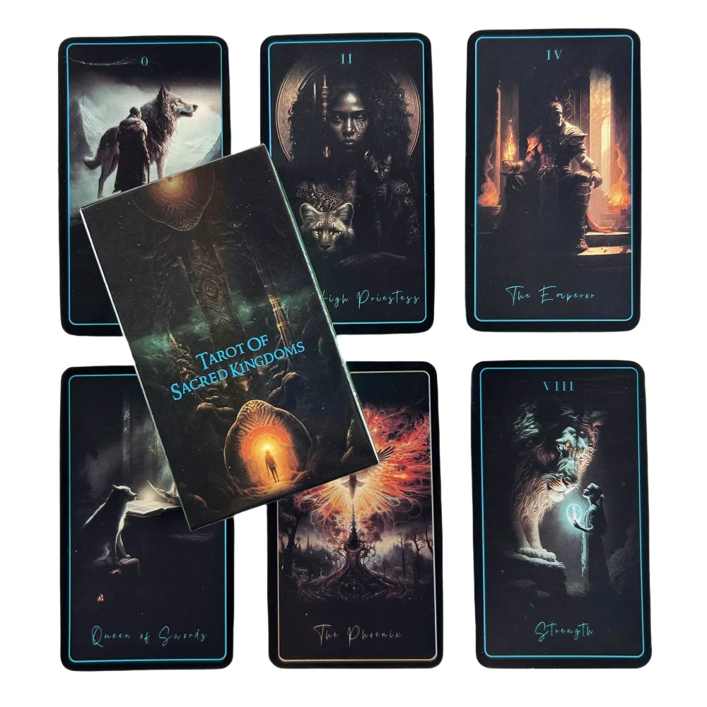 👑 Tarot of the Sacred Kingdom – Complete 78-Card Deck Featuring Rich Symbolism for Intuitive Spiritual Guidance and Interactive Entertainment