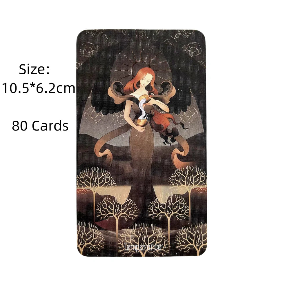 ✨ Stars Lighting Up the Night Tarot Cards – 80-Card Oracle Deck for Mystical Divination & Intuitive Fun ✨