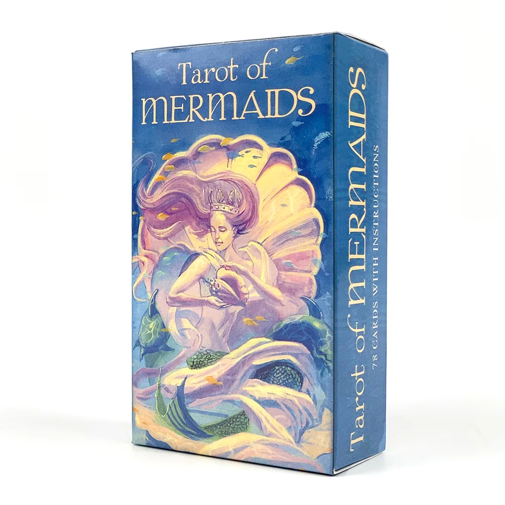🧜‍♀️ Tarot of Mermaids Deck – 78 Cards | Classic Rider-Waite Design | Family & Party Tarot Game | Beginner Friendly | Divination & Meditation Deck