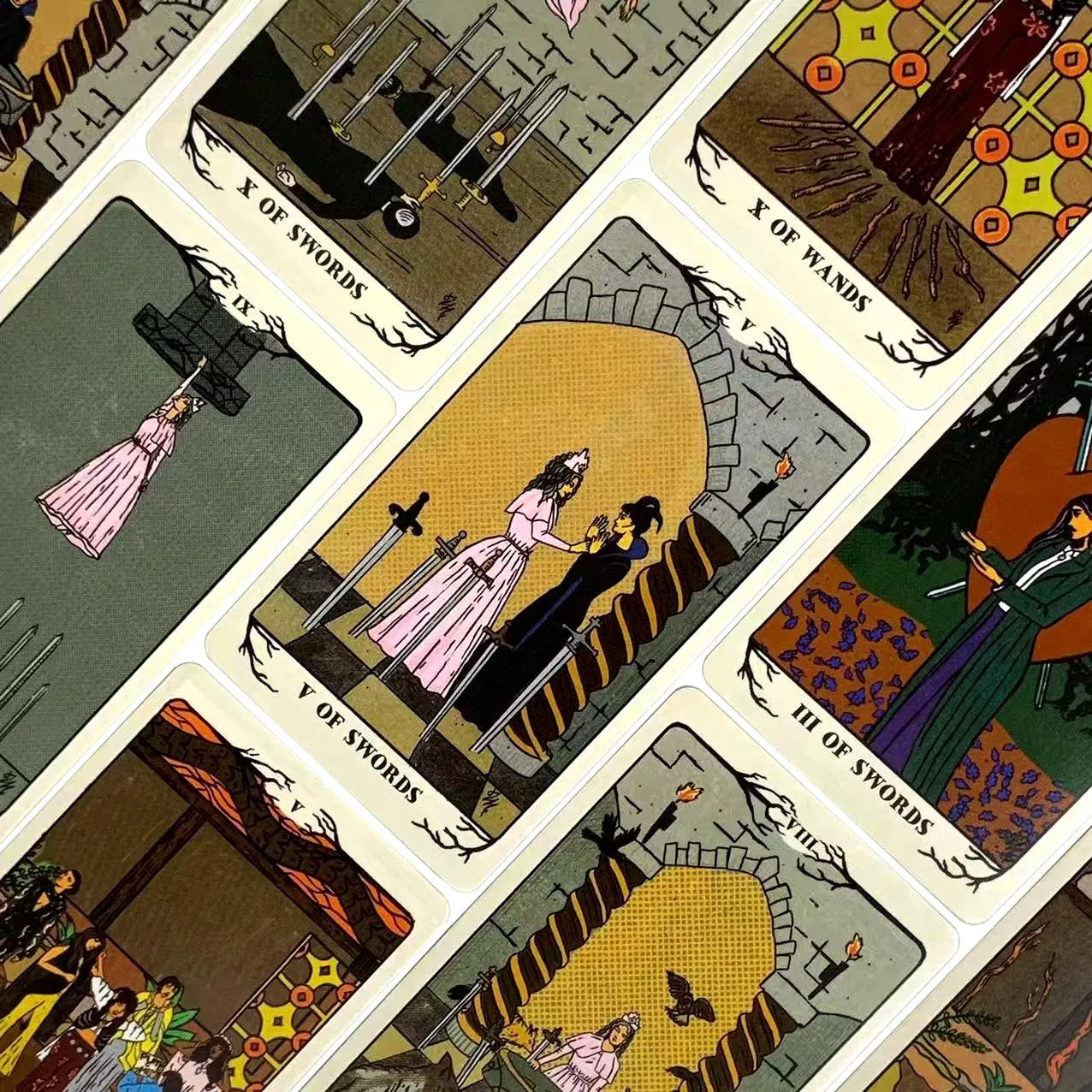 New Tarot Deck 78 Cards – English Edition for Predictive Divination, Family Games & Holiday Gifts