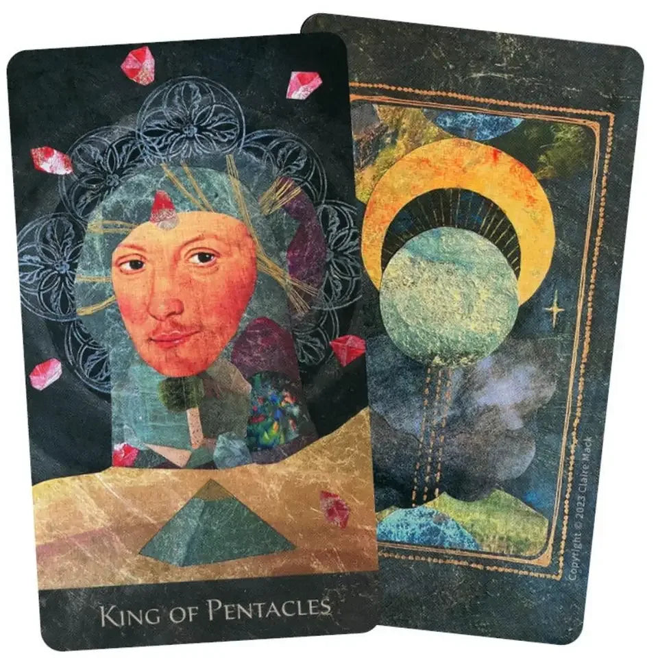 🌧️ The RainShadow Tarot Deck – 78-Card Set with Original Paintings & Hand-Cut Collage Art