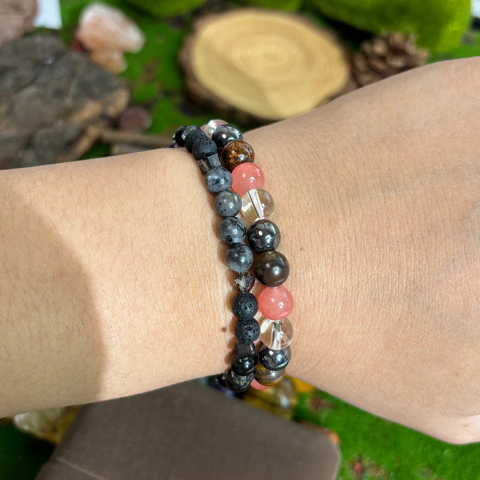 ✨ Boho Handmade Labradorite Bracelet – Mystical Protection and Spiritual Energy Jewelry