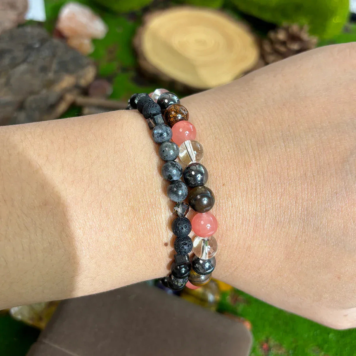✨ Boho Handmade Labradorite Bracelet – Mystical Protection and Spiritual Energy Jewelry