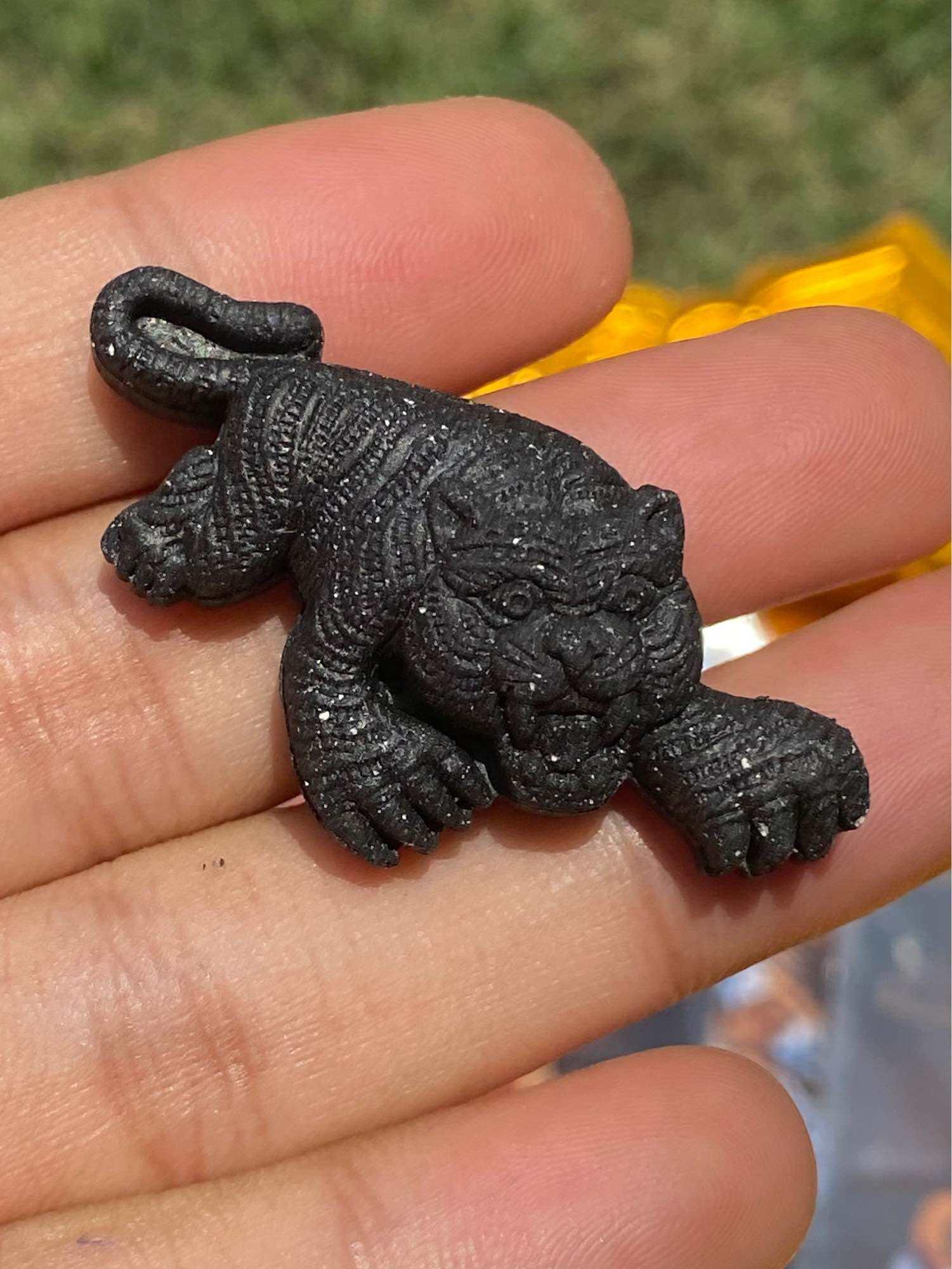 🐯 Master Tiger “Wai Khru 2022” – Sacred Buddha Powder Guardian Amulet for Protection, Courage & Leadership (Wat Bang Phra Lineage) Black