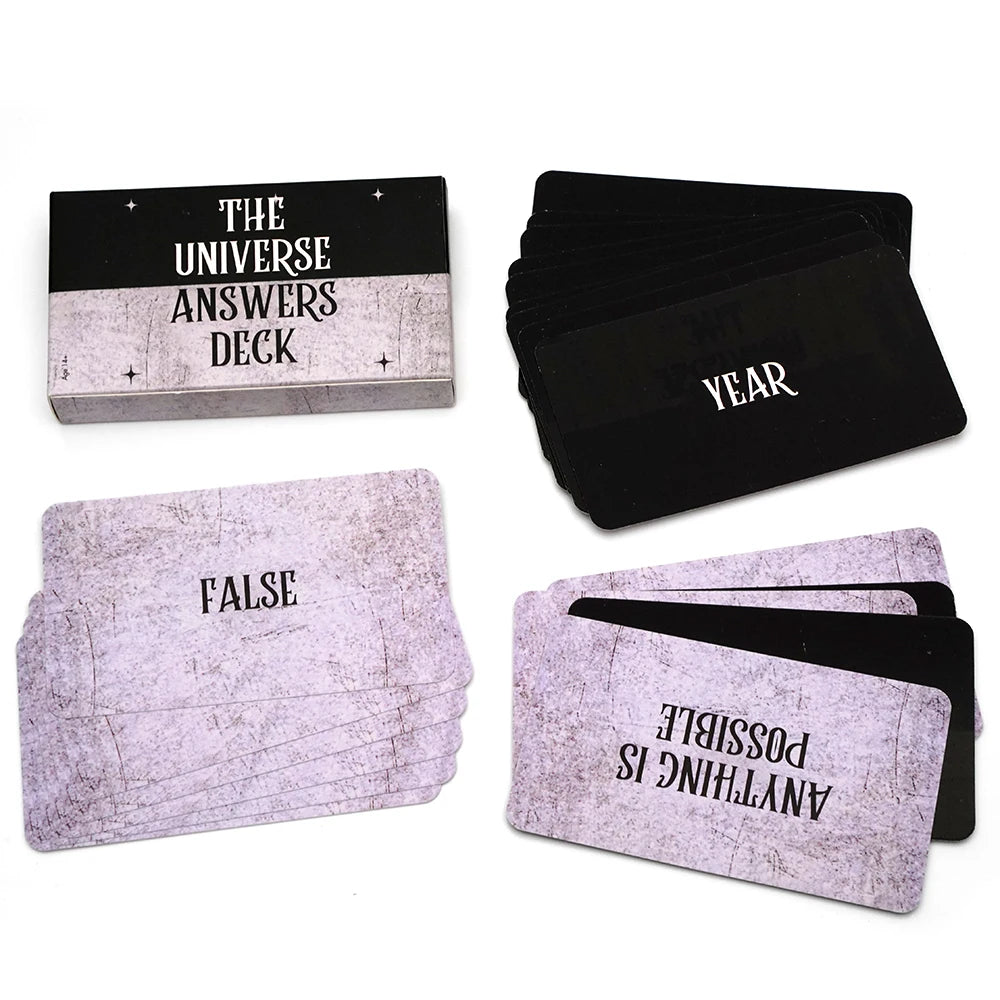 The Universe Answers Tarot Deck - 44-Card Oracle Deck for Fate Divination and Family Gatherings - Ideal Tarot Deck for Divination