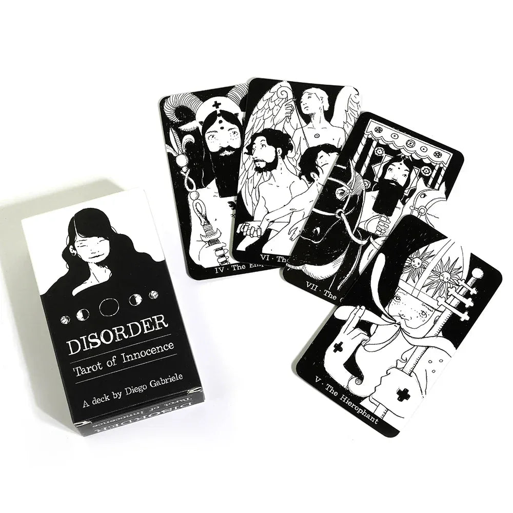 🖤 Disorder Tarot of Innocence Deck – 78 English Edition Cards | Divination, Oracle & Board Game Hybrid | 65 x 118 mm