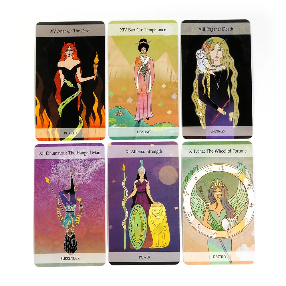 🕉️ Mudras For Body, Mind, and Spirit – 68-Card Yoga Practice Tarot Oracle Deck with PDF Guidebook | Holistic Healing & Meditation Tool | Free Shipping