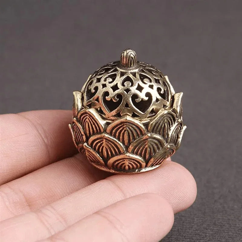 🌸 Mini Lotus Incense Holder – Small Cone Burner | Asian Style Zen Decor & Serene Gift | Free Shipping