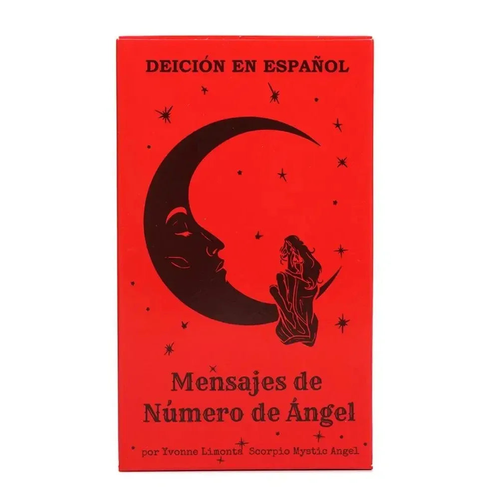 Angel Number Tarot Cards - 53-Card Oracle Deck for Spiritual Guidance, Family Fun, and Divination