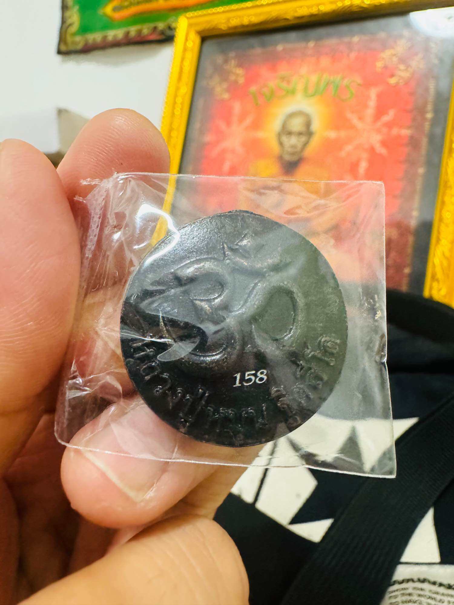 ✨ Authentic Phra Phikanet﻿ Double-Paneled Sacred Statue – Triple Consecration by Luang Pu Mahasila, Luang Pu Theng, and Wat Ban Jan Support – Supreme Blessings of Power and Prosperity ✨